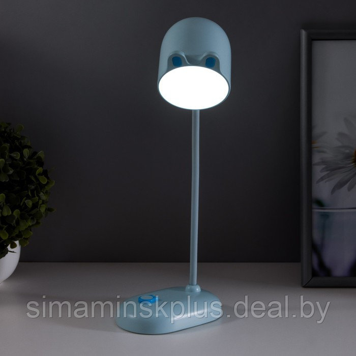 Лампа настольная "Мими" LED 3Вт диммер USB голубой 8х12,5х32 см - фото 2 - id-p178164996
