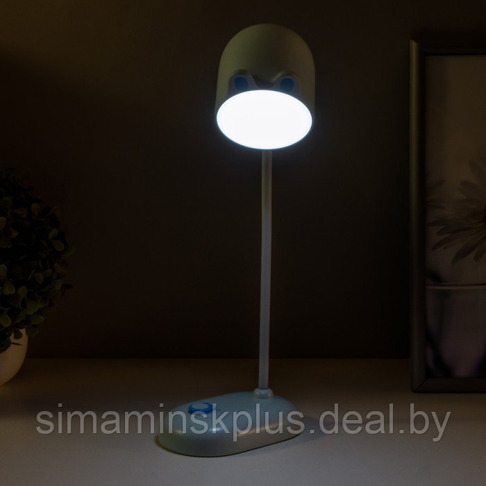 Лампа настольная "Мими" LED 3Вт диммер USB голубой 8х12,5х32 см - фото 4 - id-p178164996