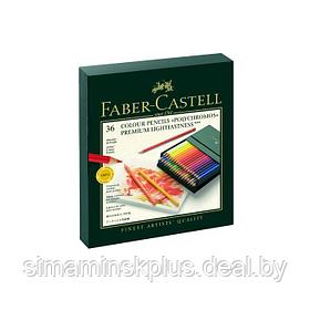 Карандаши художественные набор Faber-Castell Polychromos® 36 цветов, в коробке из искусственной кожи