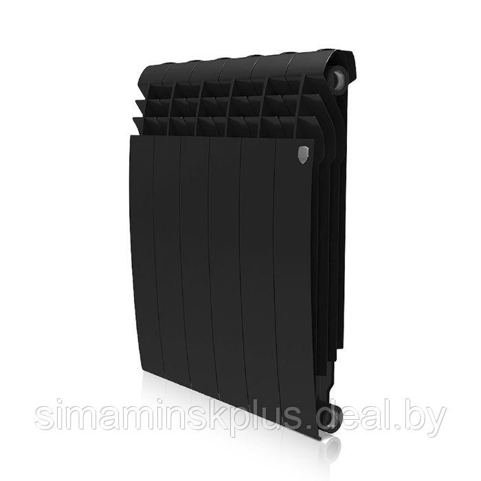 Радиатор биметаллический Royal Thermo BiLiner new/Noir Sable, 500 x 80 мм, 6 секций, черный - фото 1 - id-p178165562