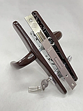 Комплект замка в калитку 36/85, сердцевина ключ-барашек, цвет-Шоколадно-коричневый - RAL8017, фото 3