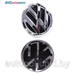 Эмблема VW  в крышку багажника 110мм,  с черной подложкой, 322034