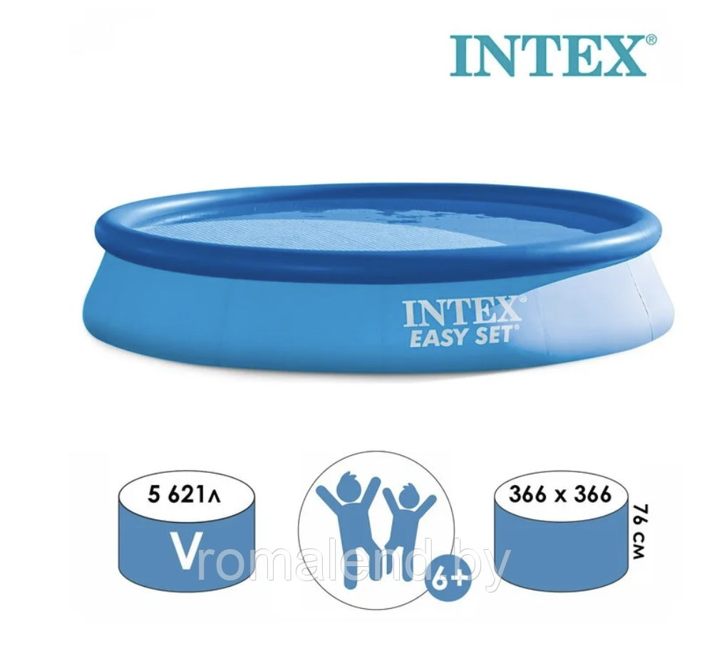 Надувной Бассейн Intex Easy Set 366 x 76 см 28130NP/56420 - фото 2 - id-p178248132