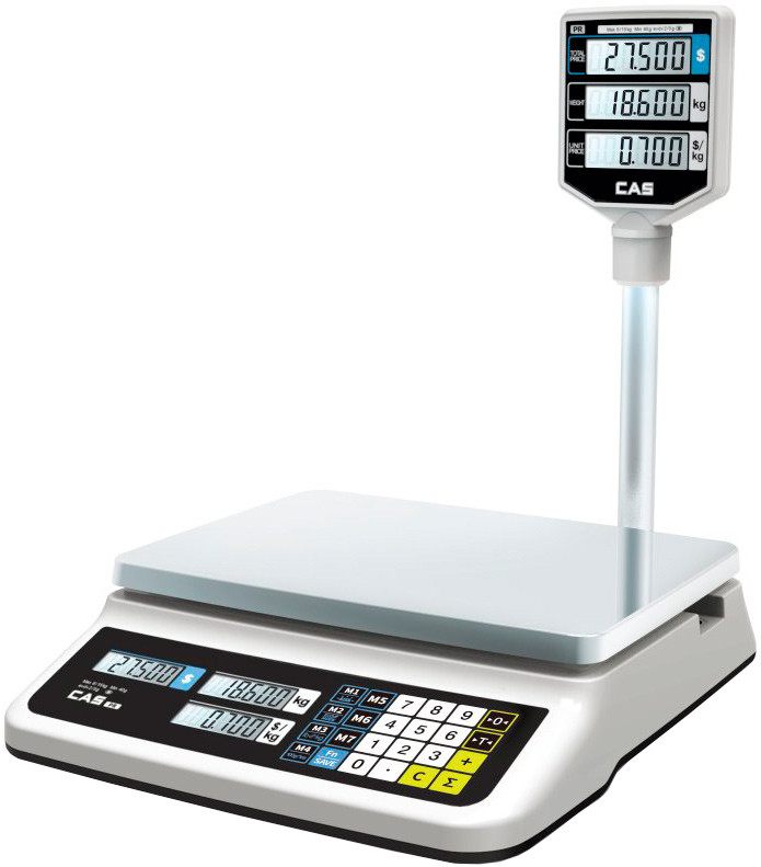 Весы торговые CAS PR-6P (LCD, II) RS