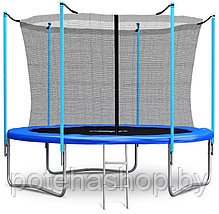 С внутренней сеткой Atlas Sport Батут Atlas Sport 252 см (8ft) с внутренней сеткой и лестницей BLUE, фото 2