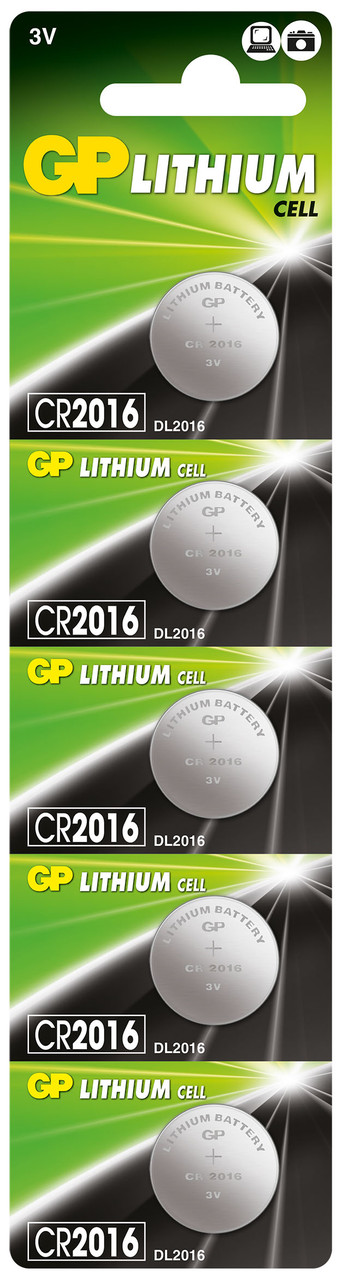 GP Lithium CR2016 5BP Элементы питания - фото 1 - id-p178250540