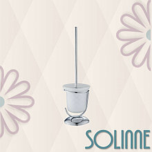 Ершик туалетный стеклянный Solinne Base 11061, хром, стекло-сатин