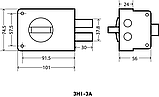 Замок накладной АЛЛЮР ЗН1-3А (20), фото 3