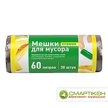 Пакеты для мусора ПНД 60 л 30 шт PRO963C