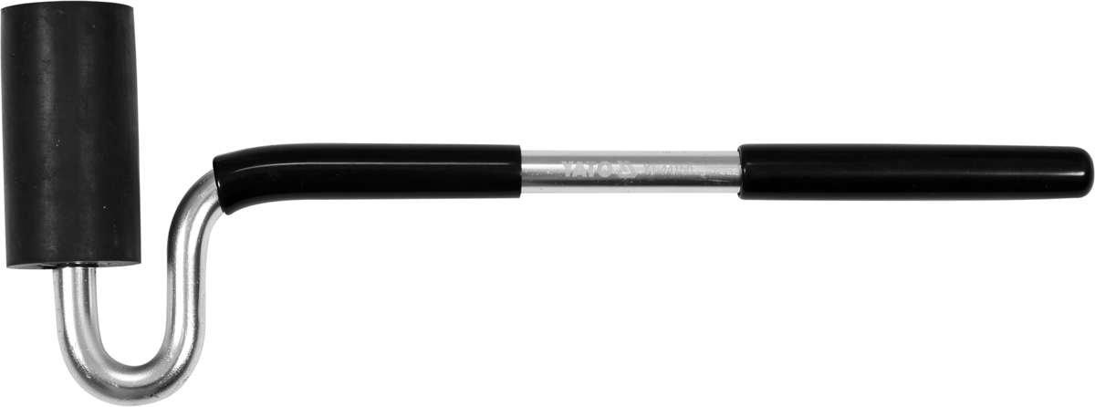 YT-44150 Валик прижимной резиновый 38х75мм с алюминиевой ручкой 320мм, YATO - фото 1 - id-p178260823