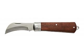HT4C651 Монтерский нож изогнутый, 198мм, легированная сталь 3Cr13, HOEGERT