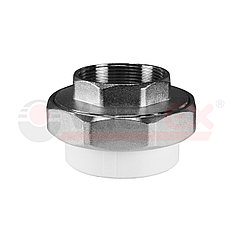Соединение разборное (американка) 20 мм x 1/2" с внутренней резьбой Valfex (цвет: серый)