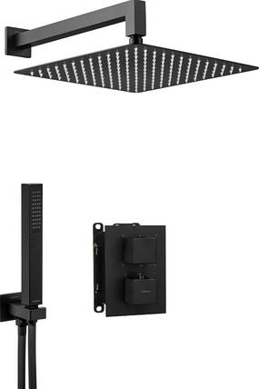 Deante Box BXYZNEAT система скрытого монтажа, цвет черный, термостат, фото 2