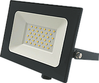 Прожектор светодиодный пылевлагозащищенный 30W, 6500К, IP65, черный