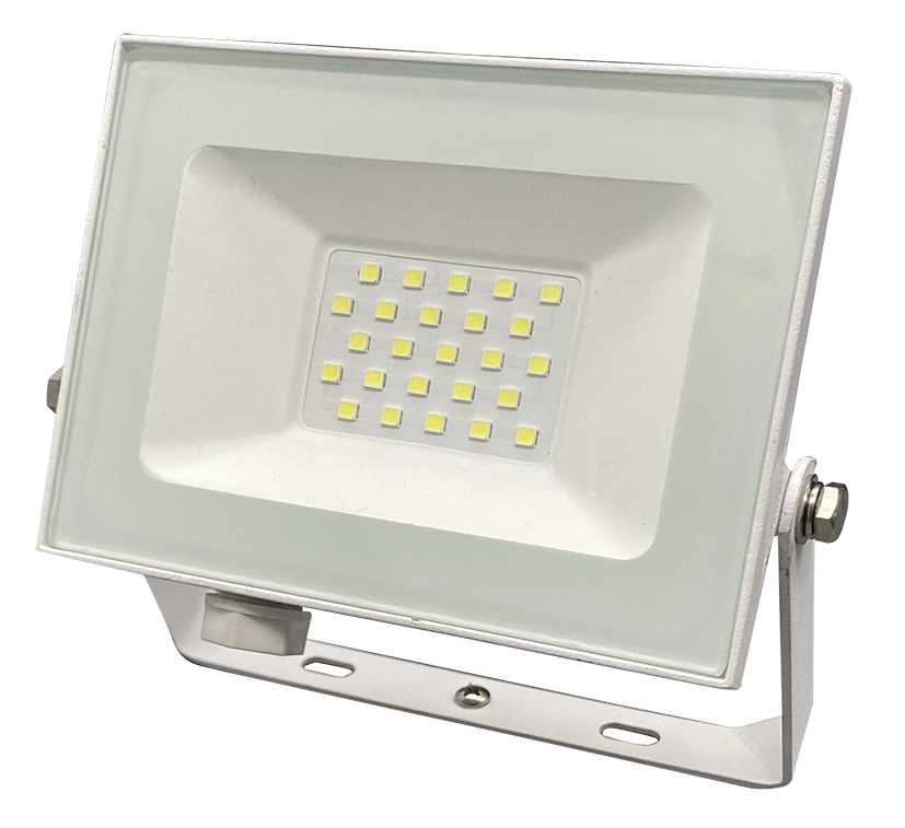 Прожектор светодиодный  пылевлагозащищенный 20W, 6500K, IP65, белый