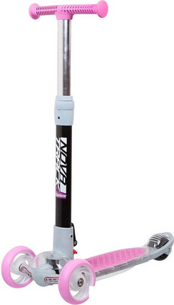 Самокат Novatrack RainBow Pro Transparent 120PROT.RAINBOW.PN20 (розовый/серый), фото 2