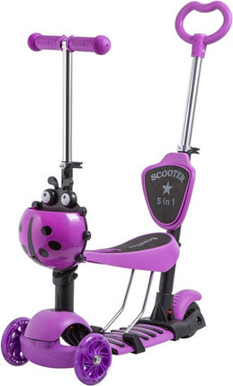 Самокат Novatrack Saddle Pro 2019 120SB.DISCOKIDS.VL9 (фиолетовый), фото 2