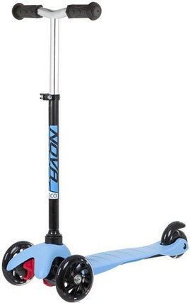 Самокат Novatrack Disco-Kids Basic 120H.DISCOKIDS.BBL20 (черный/голубой), фото 2