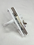 Комплект врезного замка в калитку (ручка-ухват) сердцевина кл/кл. цвет-белый, фото 2
