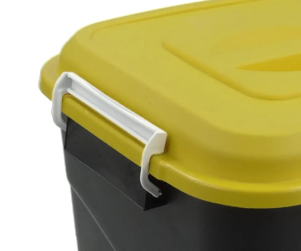 Контейнер для мусора пластик. 50л (жёлт. крышка) TAYG, Испания - фото 3 - id-p178278070