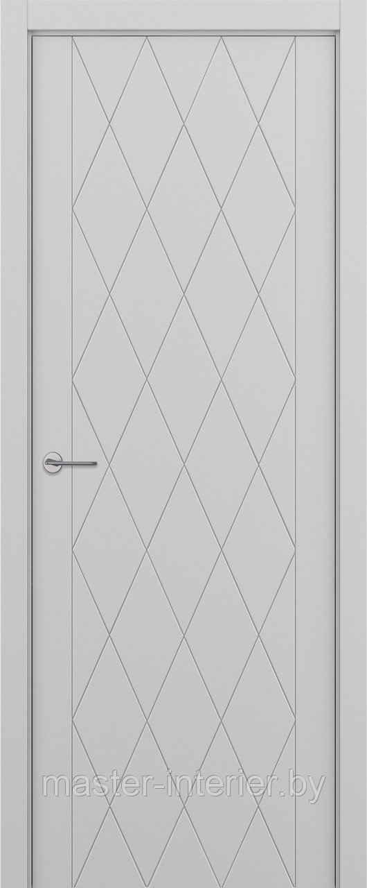 Rombo ДГ ART Lite 800*2000 Светло-серая эмаль