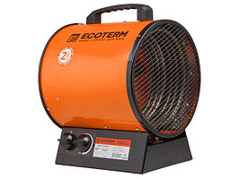 Нагреватель воздуха электр. Ecoterm EHR-06/3C (пушка, 6 кВт, 380 В, 3-хфазный, термостат, 2 года гарантии)