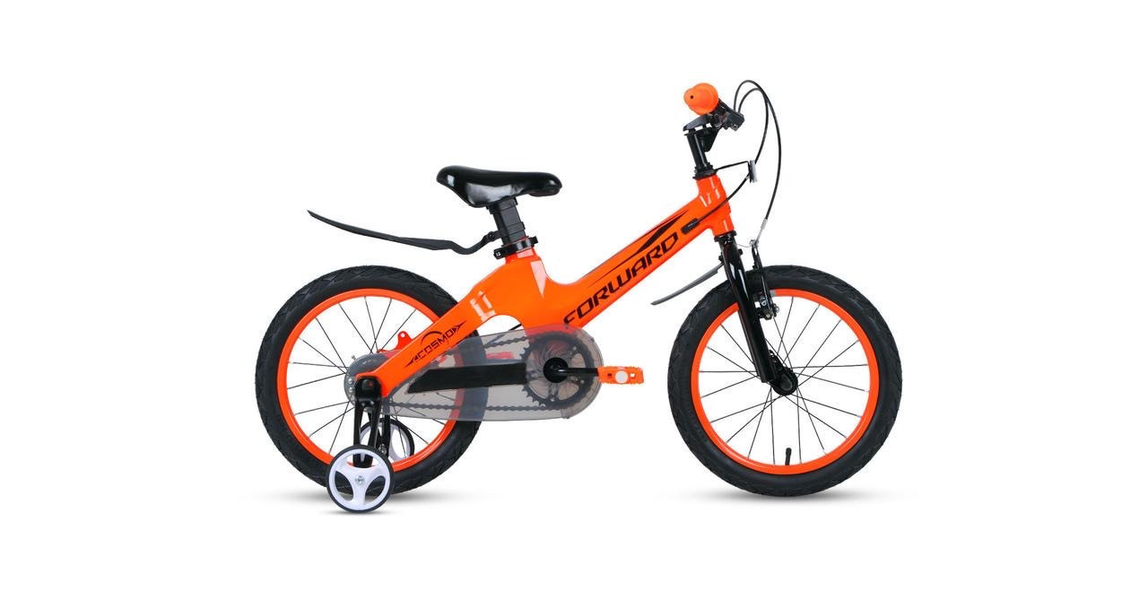 Велосипед детский Forward Cosmo 16" 2.0 оранжевый - фото 2 - id-p121195376