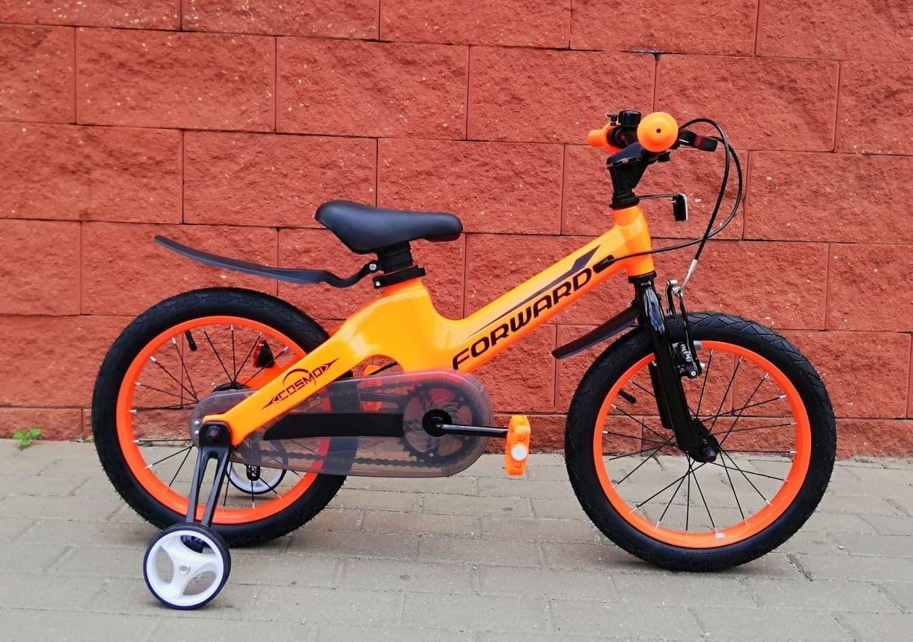 Велосипед детский Forward Cosmo 16" 2.0 оранжевый - фото 4 - id-p121195376