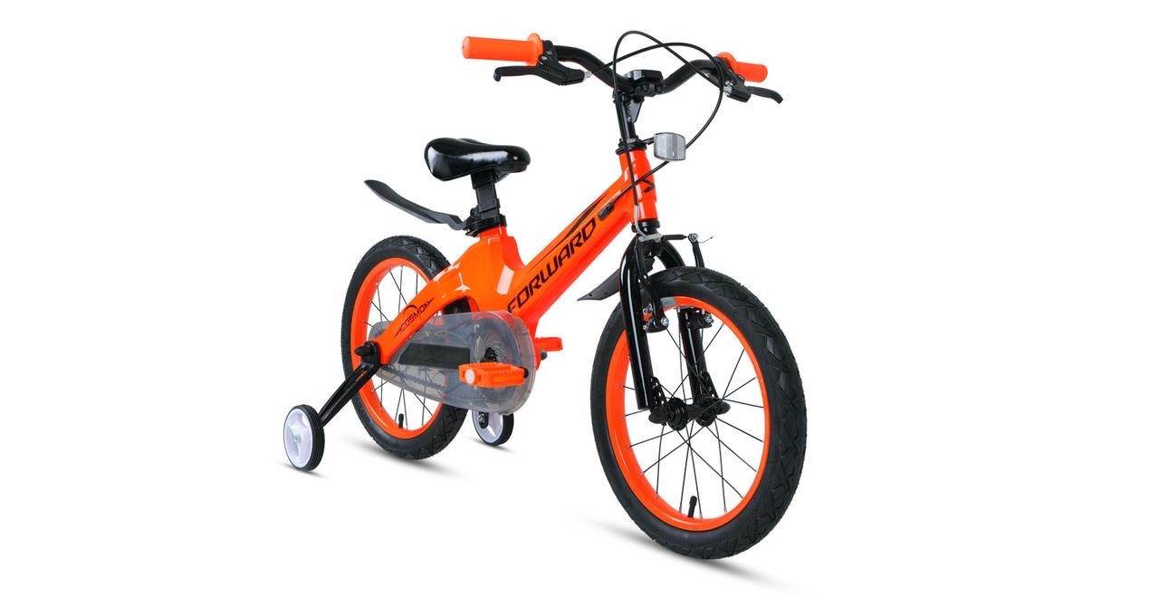 Велосипед детский Forward Cosmo 16" 2.0 оранжевый - фото 3 - id-p121195376
