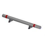 Колесоотбойник металлический 1,5м. Упор На кронштейнах К-615.76. размер 1500*140*76*3мм, фото 2