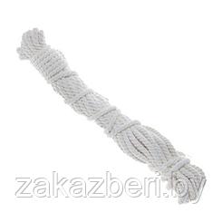 Веревка бельевая, х/б, витая узбекская, 10м x d6мм, арт.94848/5-004
