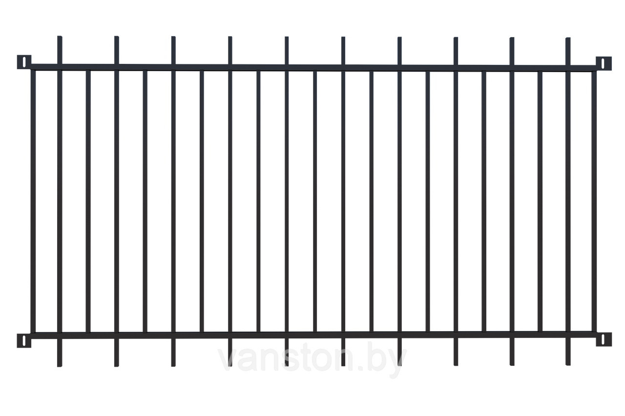 Забор металлический ЗМ-4 - фото 1 - id-p178300994