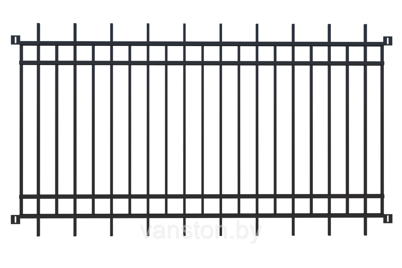 Забор металлический ЗМ-6 - фото 1 - id-p178300998