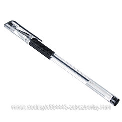 ClipStudio Ручка гелевая черная, с резиновым держателем, 14,9см, наконечник 0,5мм