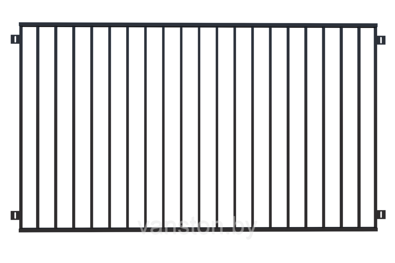 Забор металлический ЗМ-12 - фото 1 - id-p178301050