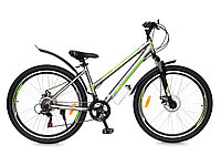 Горный подростковый велосипед Greenway COLIBRI-H 27,5'' серо-зеленый, 17 рама