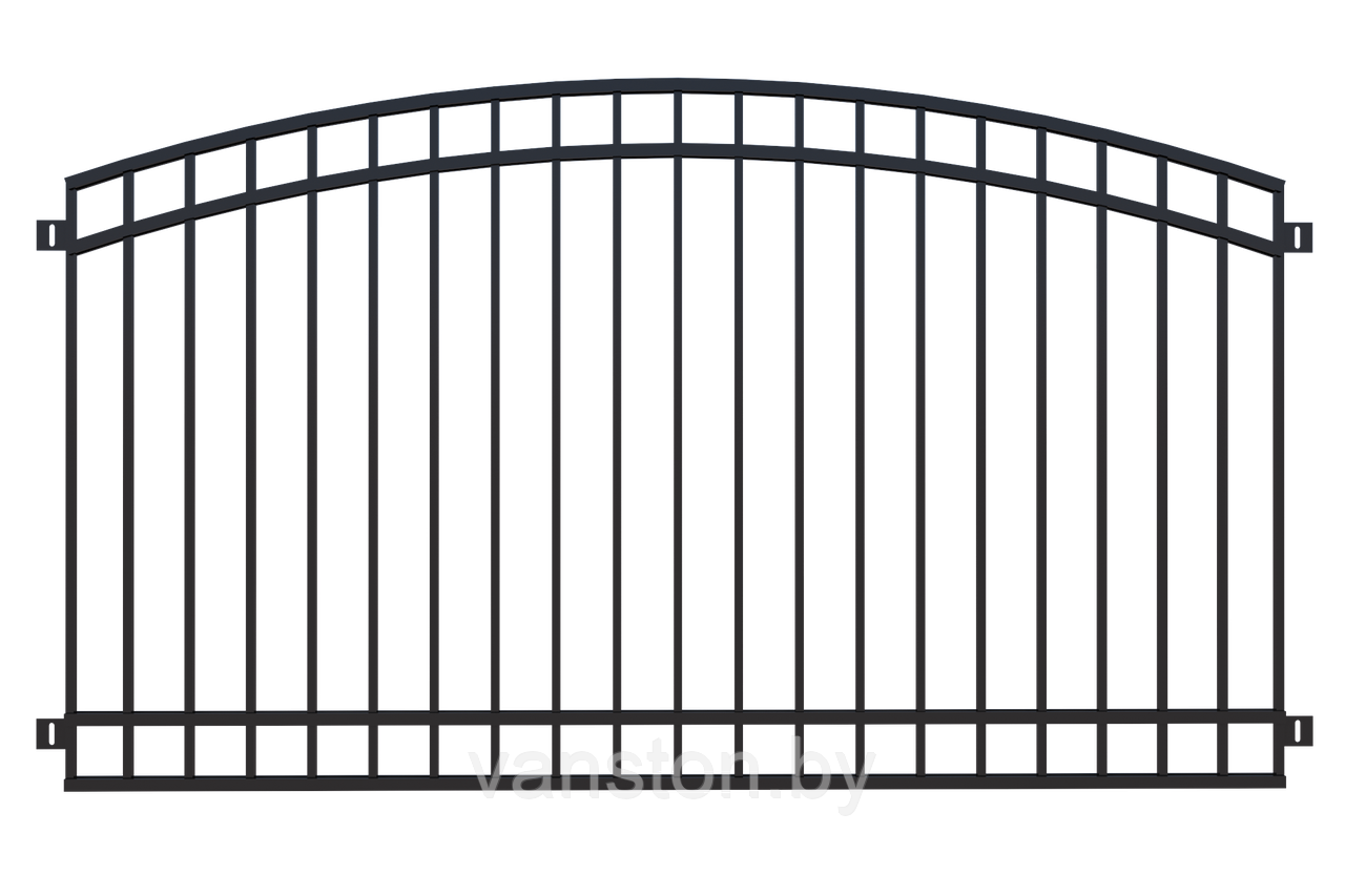 Забор металлический ЗМ-17 - фото 1 - id-p178301101