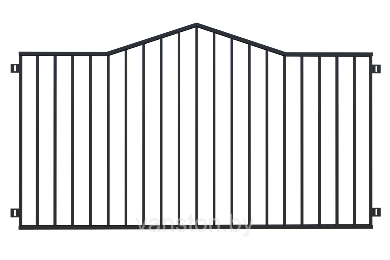 Забор металлический ЗМ-24 - фото 1 - id-p178301157