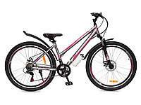 Горный подростковый велосипед Greenway COLIBRI-H 27,5'' серо-розовый, 17 рама