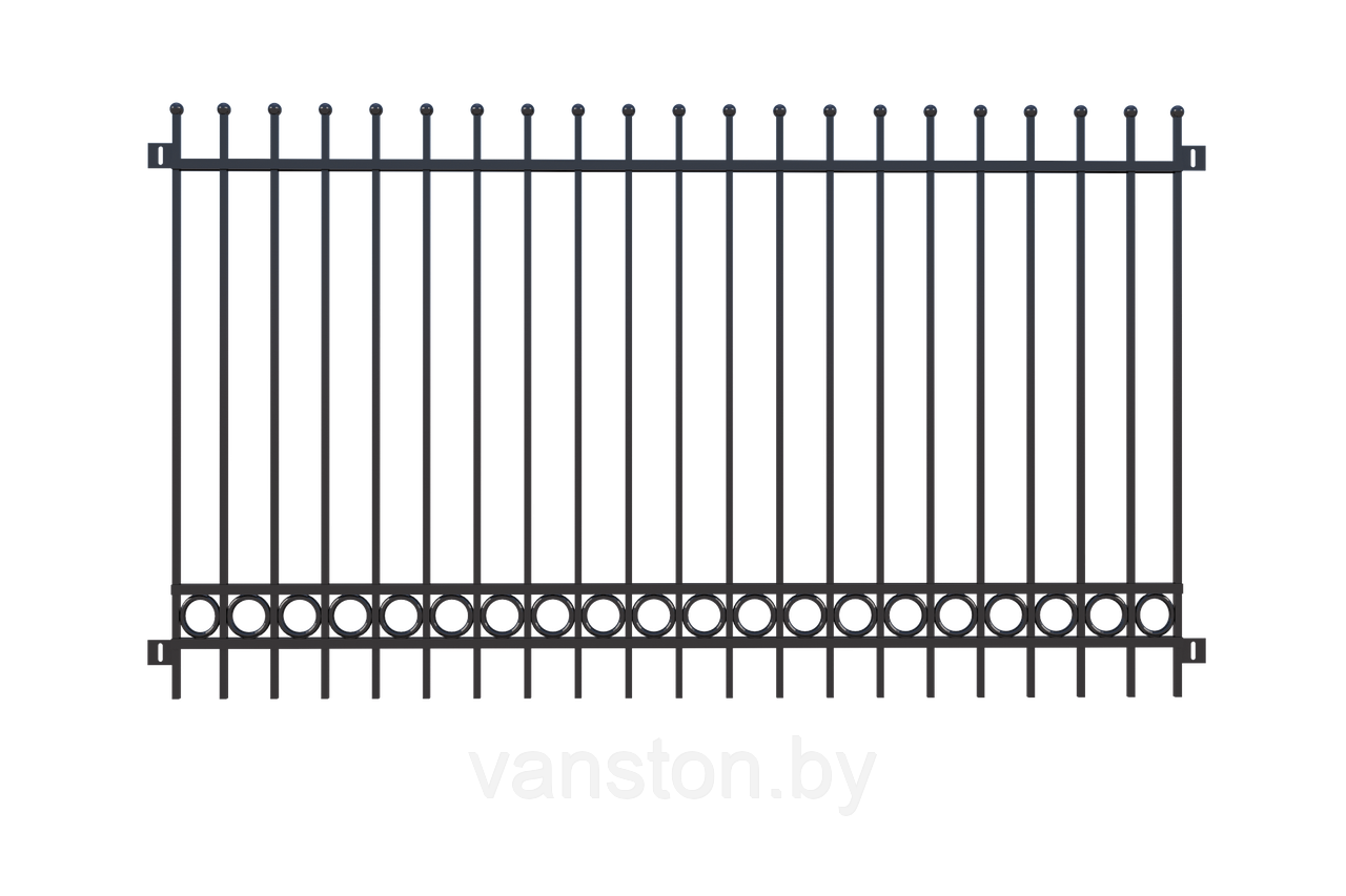 Забор металлический "Кольцо", тип 2 - фото 1 - id-p178301618