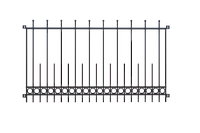 Забор металлический "Кольцо", тип 10