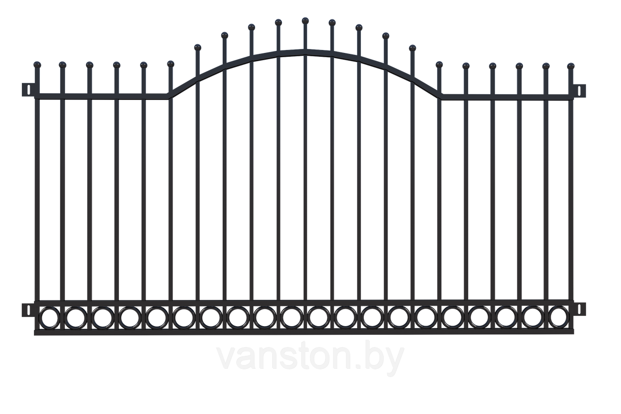 Забор металлический "Кольцо", тип 25 - фото 1 - id-p178302099