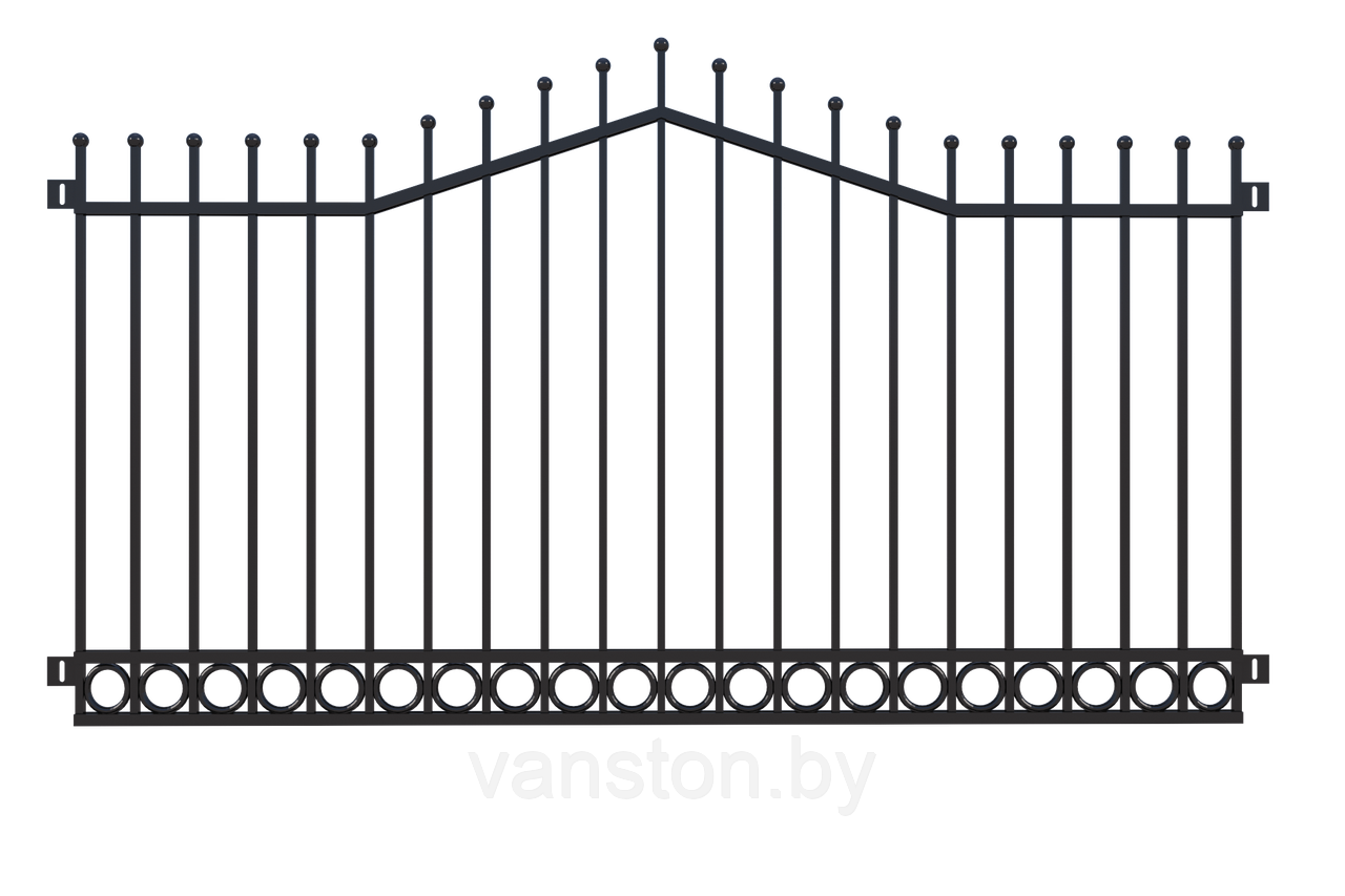 Забор металлический "Кольцо", тип 28 - фото 1 - id-p178302178