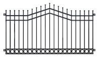 Забор металлический "Кольцо", тип 29