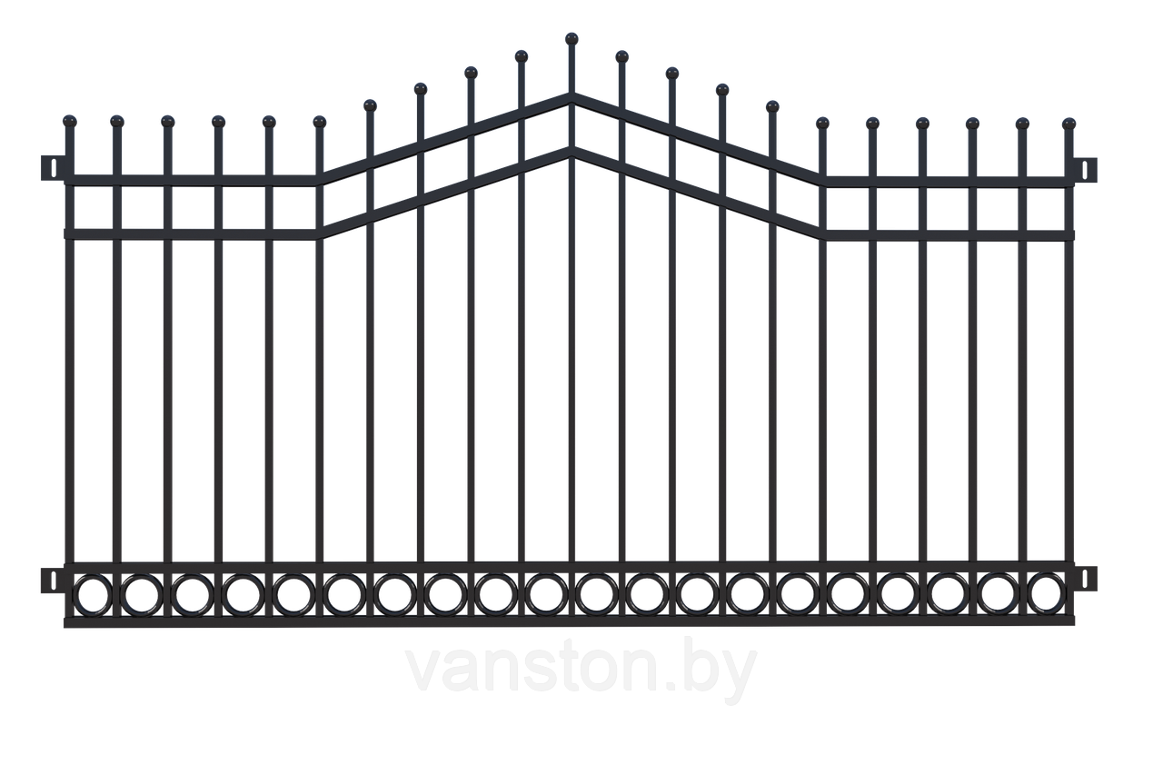 Забор металлический "Кольцо", тип 29 - фото 1 - id-p178302183