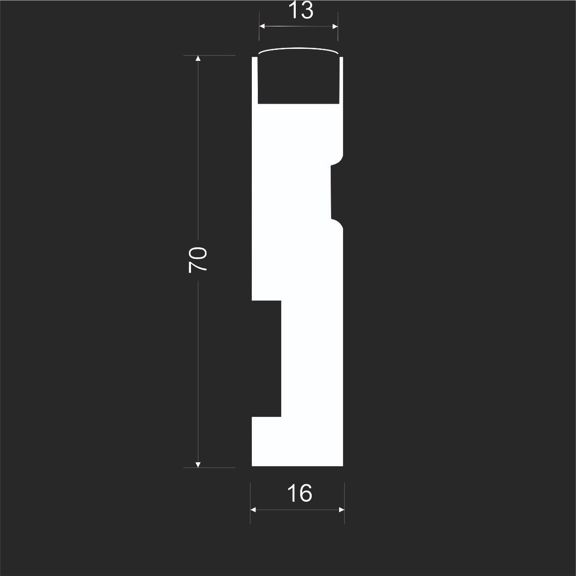 Плинтус напольный МДФ PN 022 LED (70*16*2000мм) - фото 2 - id-p178303089