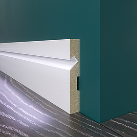 Плинтус напольный для светодиодной подсветки МДФ PN 103 LED