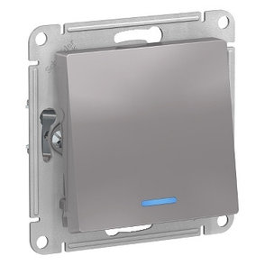 ATN000363 Atlasdesign 1-кл переключатель с подсветкой, сх.6а, 10АХ, механизам, алюминий, фото 2