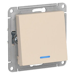 ATN000263 Atlasdesign 1-кл переключатель с подсветкой, сх.6а, 10АХ, механизам, бежевый, фото 2