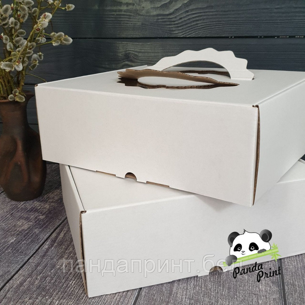 Коробка "До Box" с ручкой 320х280х110 белая